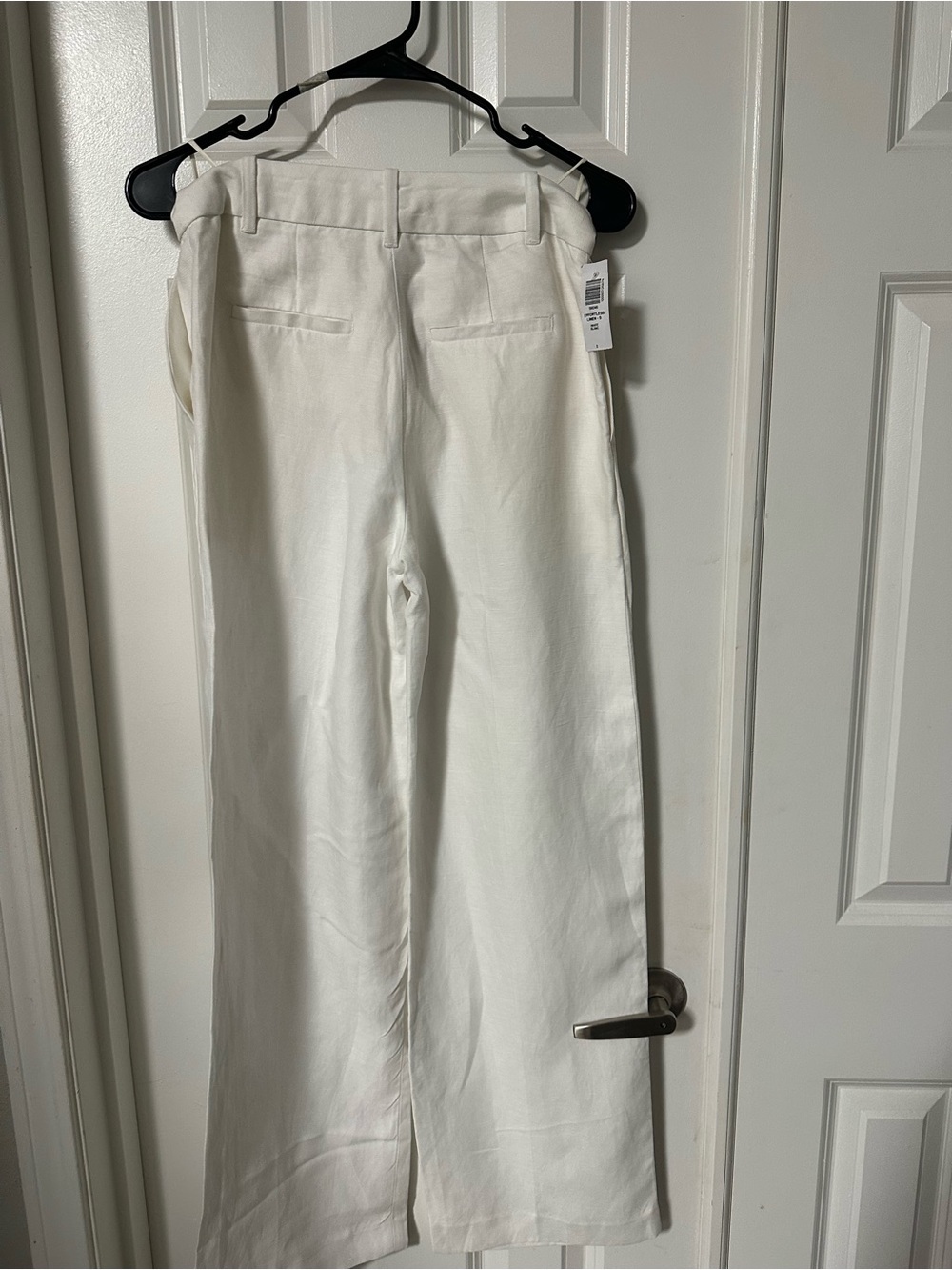 Aritzia Wide-Leg Linen-Blend Pants in White - Picture 2 of 7